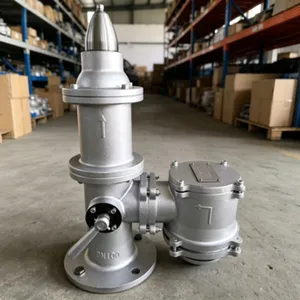 GB/T19699 Marine High Velocity Pressure Vacuum Valve Cast Steel With Gas Freeing Cover thumbnail-1