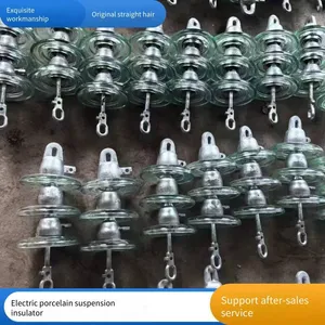35kv Suspension Insulator, Suspension Porcelain Insulator for Power Lines, Steel Cap Disc Porcelain Insulator thumbnail-5