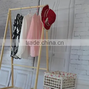 Simple Suits Clothing Type and Wooden Material Clothes Hanger Stand thumbnail-2