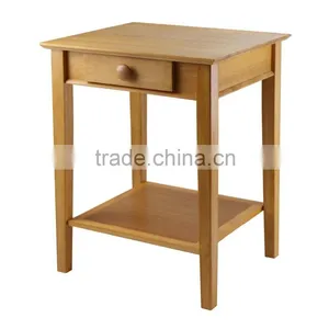 Wood Printer Stand With Drawer and Shelf thumbnail-2
