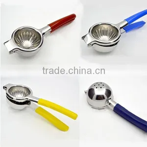 New High Quality Orange Squeezer Strong Stainless Steel 304 Manual Juicer Lemon Squeezer With Silicone Handles 415g thumbnail-1