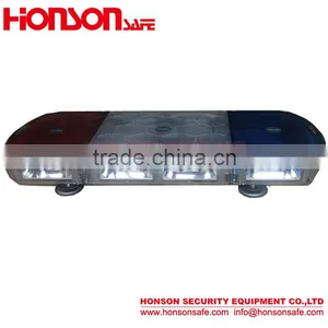 LED PC Dome and Alumimun Base Magnetic Installation High Power LED Warning Vehicle Mini Lightbar HSM424 thumbnail-6