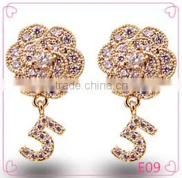 Wholesale Fashion Style Earrings Women Diamond Jewelry thumbnail-1