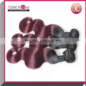 Grade 7A Brazilian Human Hair Estension Body Wave 1b/99j Unprocessed Brazilian Virgin Hair Weave thumbnail-4