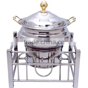 Steel Cheffing Dish, Wedding & Party Utensils, Food Serving Dish, Hot Keeping Dish, Catering Item, Hotel & Restaurant Utensils thumbnail-1