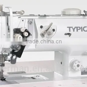 Typical GC20676 Double Needle Compound Feed Lockstitch Sewing Machine With Split Needle Bar thumbnail-1