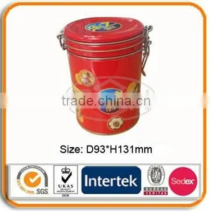 Airtight Tin Canister With Lock thumbnail-1