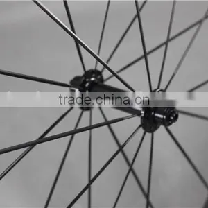 Light Carbon Bike Parts UD_matt Carbon Clincher Road Bike Wheelset W40C thumbnail-6