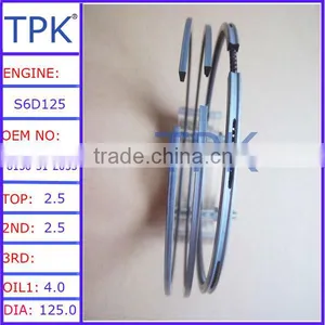 Komatsu S6D125-1 S6D125E-2 Piston Ring,SA6D125-1 SAA6D125E-3,6150-31-2033 6150-31-2032 thumbnail-1