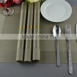New Arrival Table Decoration PVC Mat Frame Series Dark Green Dining Table Floor Mat 45*30cm thumbnail-6