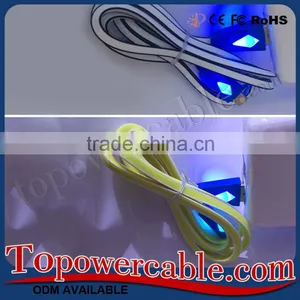 Smart Flat Noodle Design Micro USB Data Transfer Cable For Samsung Galaxy S7 Edge thumbnail-6