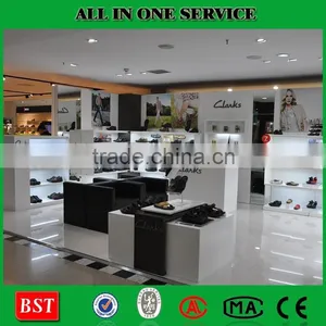 Exhibition Customized Wood And Metal Shoes Shelf Display Stand thumbnail-1