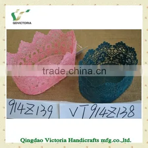 Beautiful Flower Pattern Smaller Lace Basket thumbnail-1