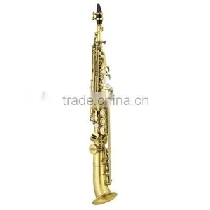 Brass Body Polished Curved Bell Soprano Saxophone Saxello thumbnail-1