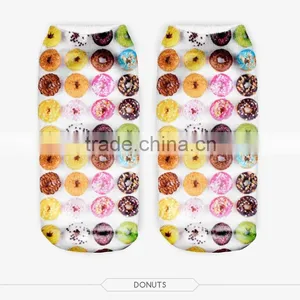 Custom Printed Ankle Sock Colorful High Quality 3d Full Print Colorful Ankle Socks Sports Unisex Custom Hot Sale Stretch Spandex thumbnail-4