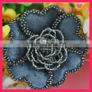 Wholesale Sew on Beaded Flower Patch for Clothes WPH-1695 thumbnail-1