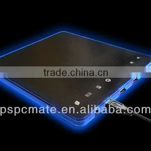 USB Mouse Pad With USB Hub Speaker Microphone And Blue LED Light thumbnail-1