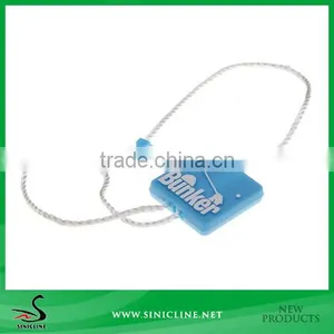 Sinicline New Design Square Plastic Seal Tag With Brand Logo for Garment thumbnail-1