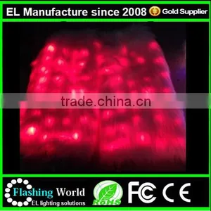 Light Up White LED Furry Leg Warmers - Rave Costume Fluffies LED Fluffies thumbnail-4
