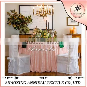 Fancy Sequin Mesh Wedding Table Cloth for Decorations thumbnail-1