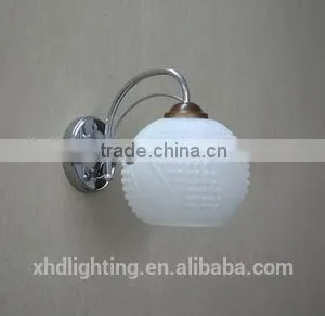 New White Glass Shade Lamp thumbnail-1