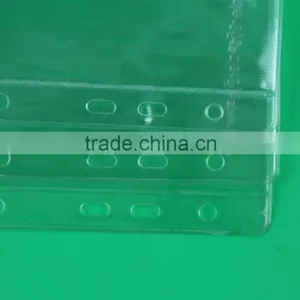 Clear Slider Zipper Bag With Punched Hole, Zip Lock Folder, PVC Pencil Case for Stationery thumbnail-3