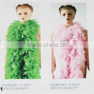 Fluffy Turkey Feather Chandelle Boa LZYJ01 thumbnail-1