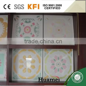 2x4 Gypsum Ceiling Tiles for Bathroom With Fiber Inside for Home Decoration thumbnail-1