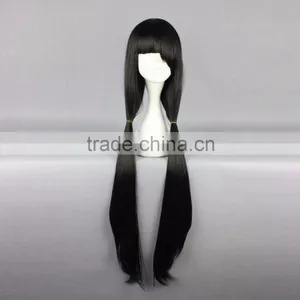 New Pop Anime Cartoon 100cm Long Black DATE A LIVE Tokisaki Kurumi Cosplay Wig thumbnail-2