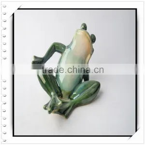 Ceramic Craft Decoartion Frog in Thinking thumbnail-1
