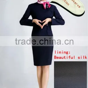 The Stewardess Uniform Fabrics Imitated Silk Fabric Beautiful Silk thumbnail-1