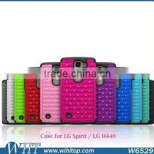 Combo Silicone Case for LG Spirit, Starry Back Cover for LG H440 thumbnail-6
