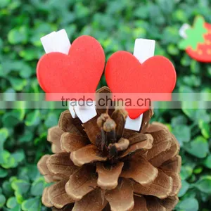 Heart Shaped Clips New Product Decorative Wood Clip thumbnail-2
