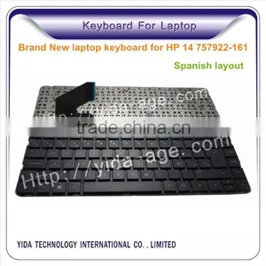 Spanish Laptop Keyboard for Teclado HP 14 757922-161 BLACK thumbnail-1