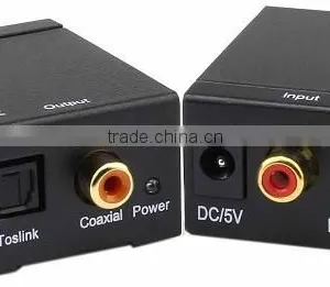 Analog to Digital Audio R/L to Toslink Coaxial Converter thumbnail-3