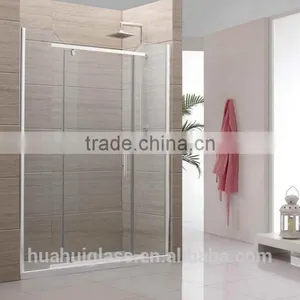 Flat Glass Frameless Pivot Folding Shower Door thumbnail-1