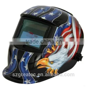 LYG-8520A Eagle Print 4 Color Mask Welding Helmet Auto Darkening for Tig Quality Choice thumbnail-1