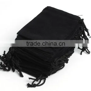Samll Size12*17 cm Flannelette Bag Accessories Bag Black Flannelette Bag thumbnail-5