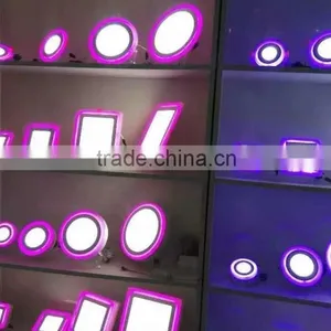 Round LED Panel Light White +blue Bi-color Two Color LED Decorative Ceiling Lihgt 2016 Hotsale Exporting Product Made in China thumbnail-1