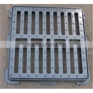 Manhole Cover Ductile Cast Iron Drain Cover Grating EN124 C250 thumbnail-1