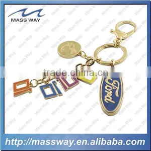 Promotional Funny Transparent Soft Enamel Custom Metal Keyring thumbnail-5