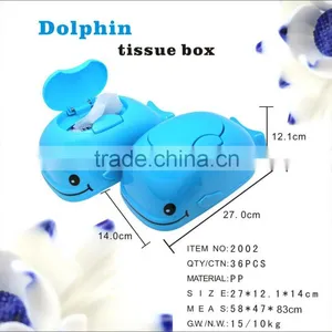 Big Size Blue Dolphin Shaped Facial Tissue Box/Holder for Home thumbnail-1