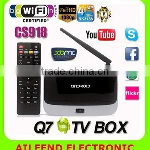 Quad Core XBMC Android 4.4.2 TV BOX Rk3188 1.6GHz 2G+16G Wifi Bluetooth 1080p Video HDMI Android TV Box Mini PC CS918 TV Box thumbnail-1