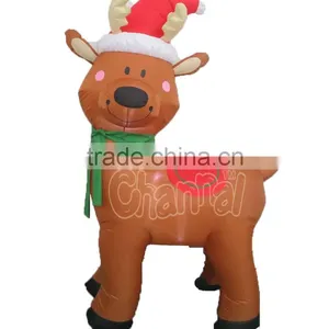 Lighted Outdoor Holiday Christmas Decoration Inflatable Reindeer thumbnail-1