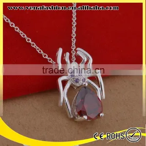 Necklace Silver Spider Pattern Big Pure Silver Chain Necklace thumbnail-1