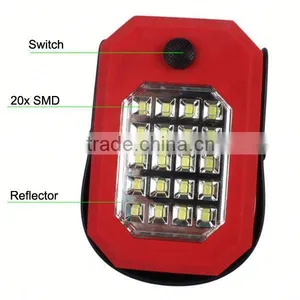 POPPAS B71 20SMD +3 Led Mini Magnetic Base Portable Pocket Led Work Lamp thumbnail-5