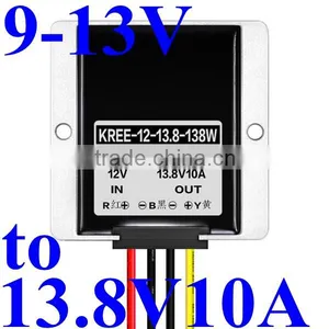 10A 138W DC DC STEP UP BOOST CONVERTER 9-13V 12V TO 13.8V TRUCK CAR MOTORHOME W/PROOF+HEATSINK thumbnail-1