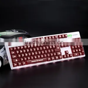 New Cool High Keycaps Illuminated Ergonomic LED BackLight USB Wired Gaming Keyboard for Laptop,LED Backlite Gaming Keyboard thumbnail-1