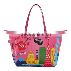 Nylon Zip Tote Bag Nylon Zipper Document Bag thumbnail-6