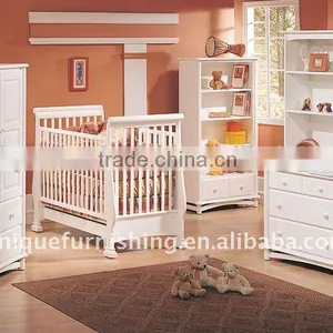 KX-02 High Quality Solid Pine Wood Baby Cot,baby Bed for Sale thumbnail-6